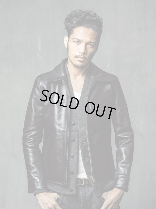 画像14: 【 Y'2 LEATHER（ワイツーレザー） 】 HVホースハイドシングルライダースジャケット [ 馬革 ] [ BLACK ]