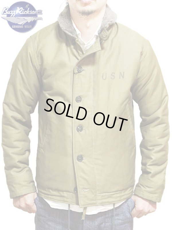 画像1: 【 BUZZ RICKSON'S（バズリクソンズ） 】 N-1 KHAKI DECK JACKET  [ 40's MODEL ] 再入荷！