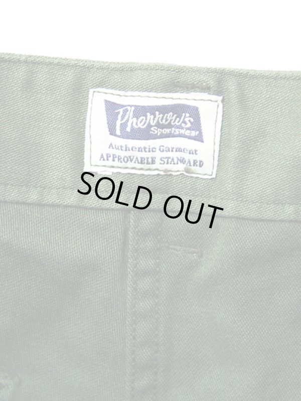 画像9: 【 Pherrow's（フェローズ） 】 コットンバックサテンベイカーパンツ [ OLIVE ]