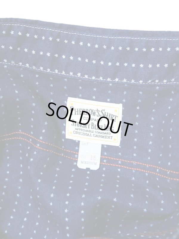 画像8: 【 Pherrow's（フェローズ） 】 リネンインディゴウォバッシュストライプワークシャツ [ スターストライプ ]