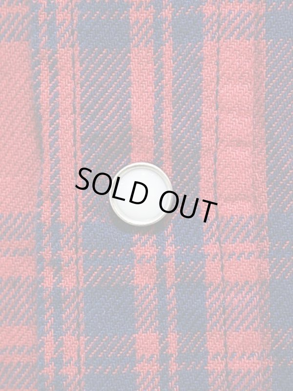 画像8: 【 Pherrow's（フェローズ） 】 インディゴチェックウエスタンシャツ [ レッド×インディゴ ]