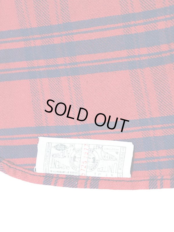 画像9: 【 Pherrow's（フェローズ） 】 インディゴチェックウエスタンシャツ [ レッド×インディゴ ]