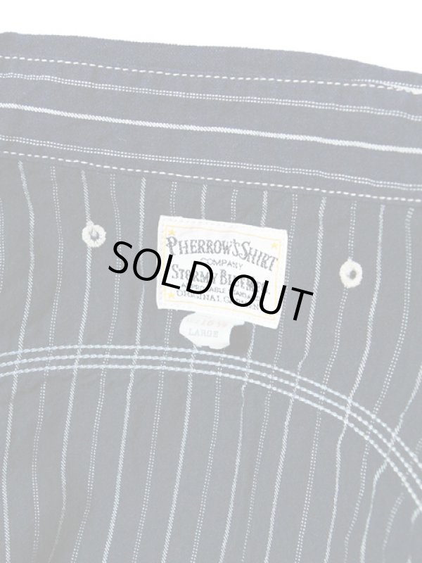 画像10: 【 Pherrow's（フェローズ） 】 オリジナルインディゴストライプワークシャツ