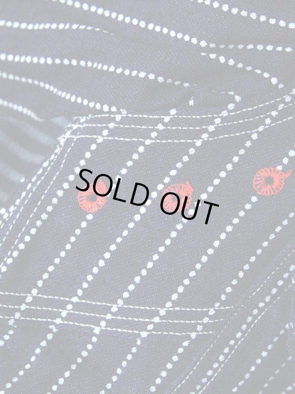 画像9: 【 JELADO（ジェラード） 】 半袖インディゴウォバッシュストライプワークシャツ [ Ventilation Work Shirts ]