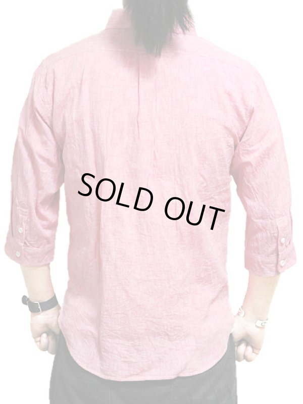 画像2: 【 Pherrow's（フェローズ） 】 七分袖コットンリネンシャンブレーボタンダウンシャツ 再入荷！