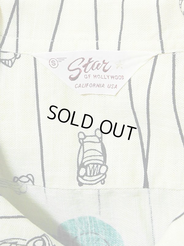 画像7: 【 STAR OF HOLLYWOOD（スターオブハリウッド） 】 半袖スラブコットンオープンカラーシャツ S/S SLUB COTTON OPEN SHIRTS [ COWBOY TOWN ]