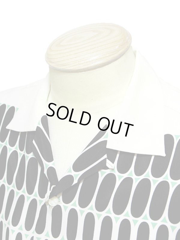 画像3: 【 STAR OF HOLLYWOOD（スターオブハリウッド） 】 半袖レーヨンオープンカラーシャツ S/S HIGH DENSITY RAYON OPEN SHIRTS [ ELVIS DOT ]