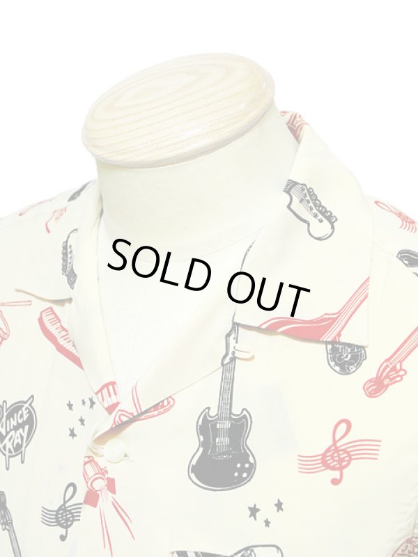 画像3: 【 STAR OF HOLLYWOOD×VINCE RAY（スターオブハリウッド×ヴィンスレイ） 】 半袖レーヨンオープンカラーシャツ S/S HIGH DENSITY RAYON OPEN SHIRTS [ BEAT INSTRUMENTAL ]