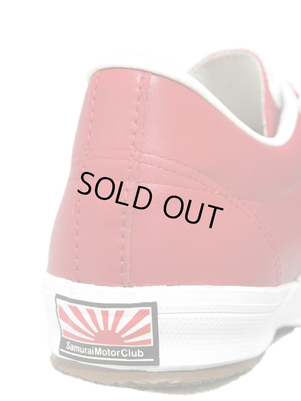 画像4: 【 SAMURAI JEANS（サムライジーンズ） 】 アイアンクロススニーカー [ 表革仕様 ] [ レッド×ホワイト ]