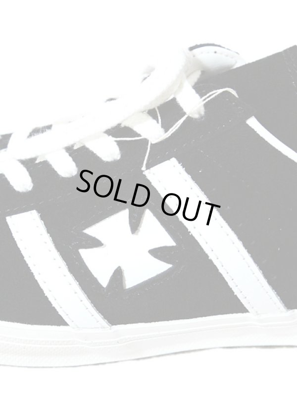 画像2: 【 SAMURAI JEANS（サムライジーンズ） 】 アイアンクロススニーカー [ スエード仕様 ] [ ブラック×ホワイト ]