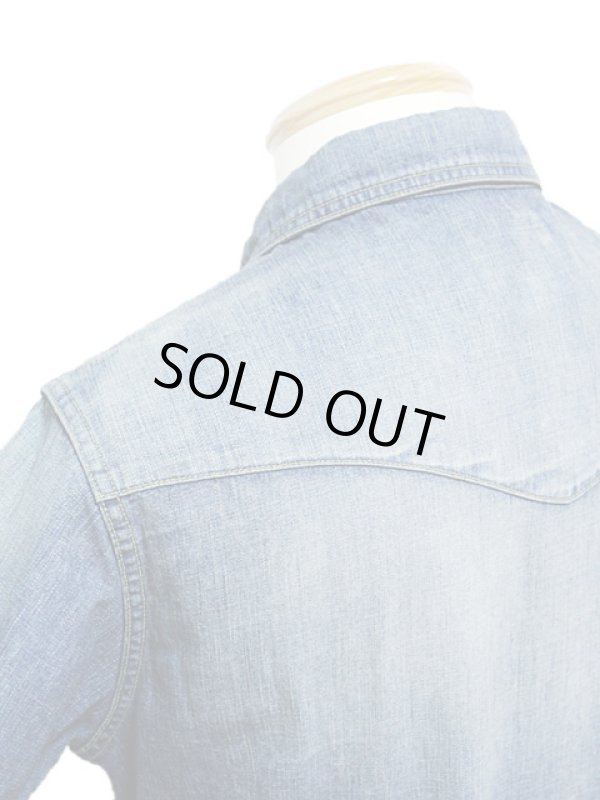 画像4: 【 STUDIO D'ARTISAN（ステュディオダルチザン） 】 【 8oz. 】 インディゴデニムウエスタンシャツ [ ユーズドウォッシュ ]