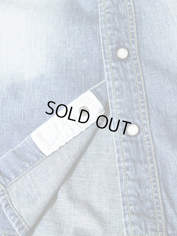 画像9: 【 STUDIO D'ARTISAN（ステュディオダルチザン） 】 【 8oz. 】 インディゴデニムウエスタンシャツ [ ユーズドウォッシュ ]