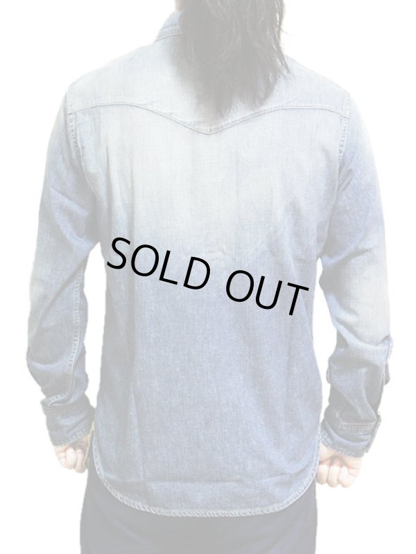 画像2: 【 STUDIO D'ARTISAN（ステュディオダルチザン） 】 【 8oz. 】 インディゴデニムウエスタンシャツ [ ユーズドウォッシュ ]