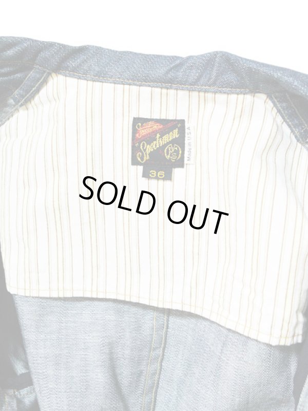 画像11: 【 SUGAR CANE×Mister Freedom（シュガーケン×ミスターフリーダム） 】 NOS PLAYER DENIM CONTINENTAL BLAZER [ Made in U.S.A. ] [ Sportsman ]