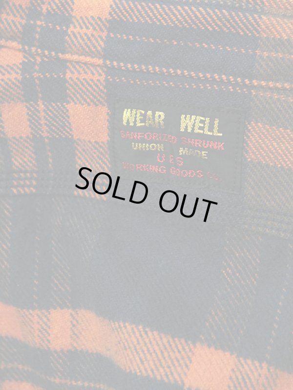 画像9:  【 UES（ウエス） 】 先染めエクストラヘビーチェックネルシャツ [ORANGE]