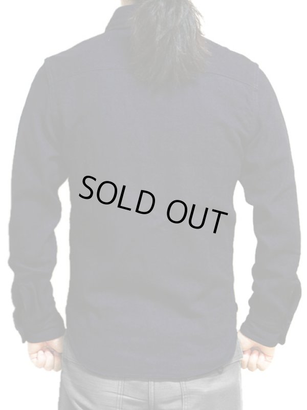 画像2: 【 UES（ウエス） 】 先染めインディゴヘビーネルシャツ