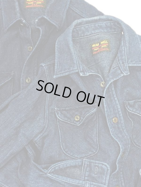 画像9: 【 UES（ウエス） 】 先染めインディゴストライプヘビーネルシャツ