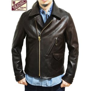 画像: 【 Y'2 LEATHER（ワイツーレザー） 】 ハンドダイニングホースハイドダブルライダースジャケット [ 馬革 ] 