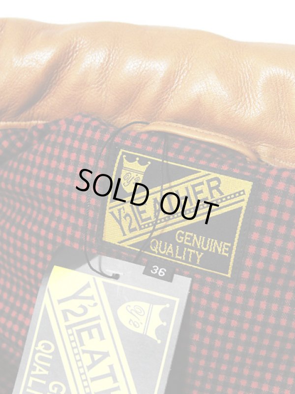 画像11: 【 Y'2 LEATHER（ワイツーレザー） 】　ホースハイド  x ステアオイルダウンベスト [ 馬革×牛革 ]  [ CAMEL x BROWN ]
