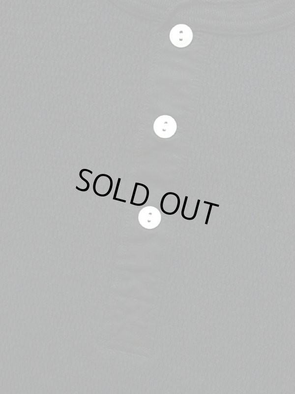 画像3: 【 UES（ウエス） 】 長袖サーマルヘンリーネックTシャツ [ ブラック ] 再入荷！