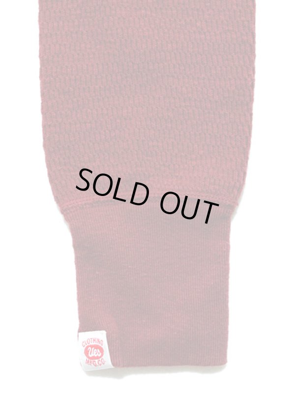 画像5: 【 UES（ウエス） 】 長袖サーマルヘンリーネックTシャツ [ ワイン ] 再入荷！