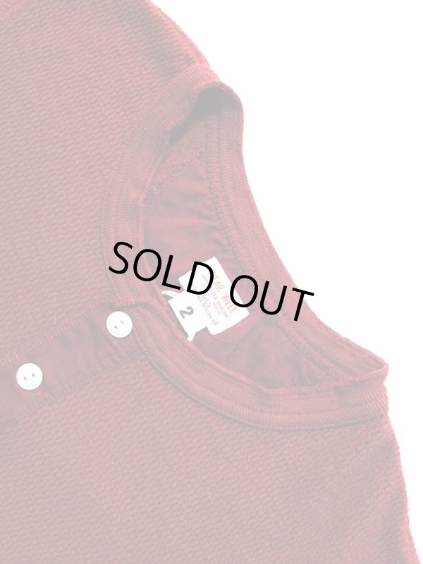 画像2: 【 UES（ウエス） 】 長袖サーマルヘンリーネックTシャツ [ ワイン ] 再入荷！