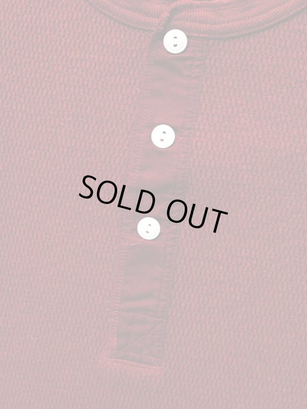 画像3: 【 UES（ウエス） 】 長袖サーマルヘンリーネックTシャツ [ ワイン ] 再入荷！