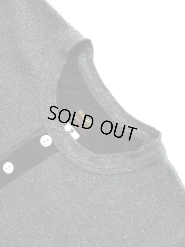 画像2: 【 UES（ウエス） 】 長袖サーマルヘンリーネックTシャツ [ 杢チャコール ] 再入荷！