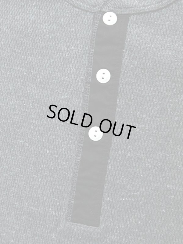 画像3: 【 UES（ウエス） 】 長袖サーマルヘンリーネックTシャツ [ 杢チャコール ] 再入荷！