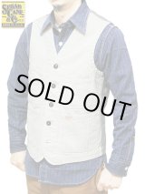 画像: 【 SUGAR CANE Light（シュガーケンライト） 】 コットンヘリンボーンワークベスト [ COTTON HERRINGBONE WORK VEST ]