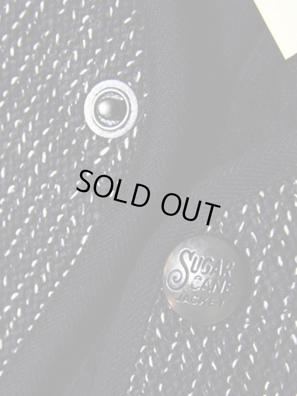 画像9: 【 SUGAR CANE（シュガーケン） 】 ビーチクロスレザースリーブジャケット [ BEACH CLOTH LEATHER SLEEVE JACKET ] [ NAVY ]