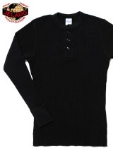 画像: 【 JELADO（ジェラード） 】 10/- MEGA メガサーマルヘンリーネックTシャツ [ ATHLETIC BRAND ] [ BLACK ]