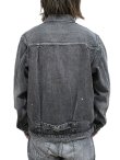 画像2: 【 FULLCOUNT（フルカウント） 】　【 13.75oz. 】 1st Type ブラックデニムジャケット　[ Type 1 Black Denim Jacket "Dartford Splatter" ] [ Used Wash ]