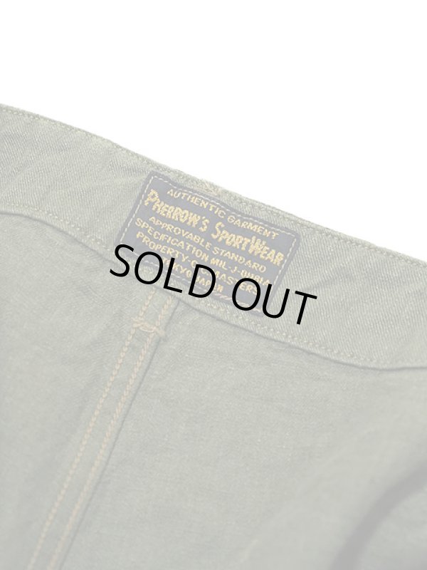 画像12: 【 Pherrow's（フェローズ） 】　リネンデニムメディカルショーツ　[ OLIVE ]