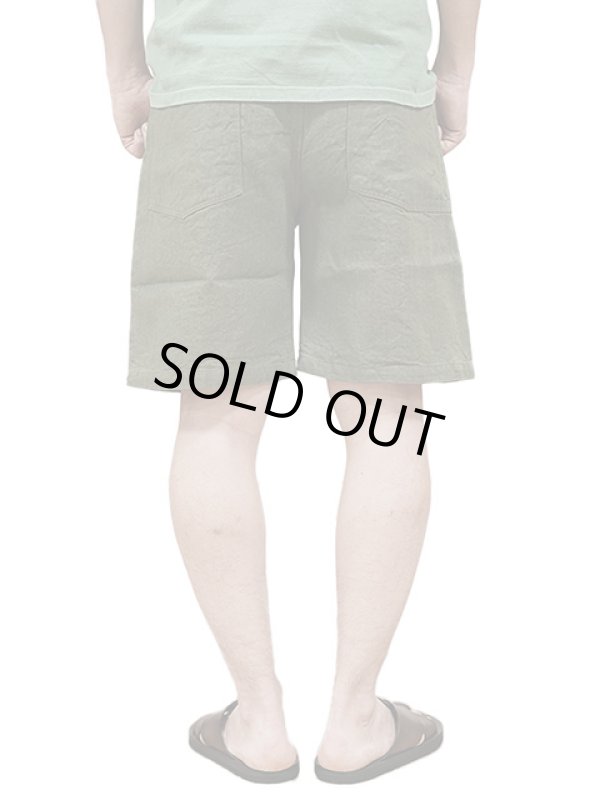 画像2: 【 Pherrow's（フェローズ） 】　リネンデニムメディカルショーツ　[ OLIVE ]