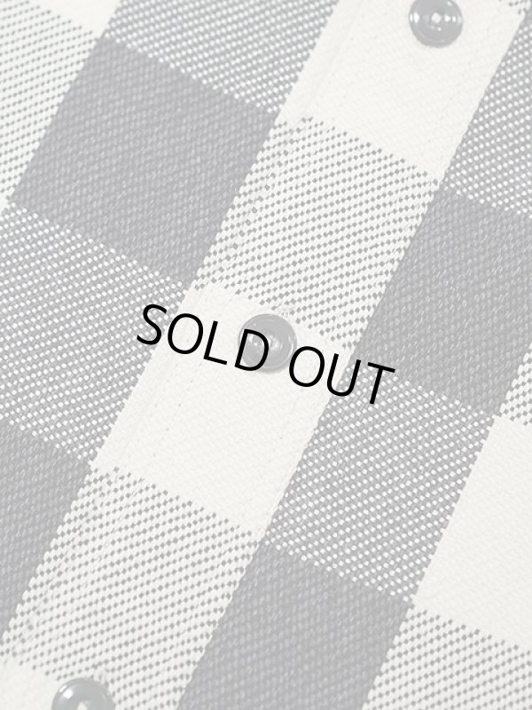 画像9: 【 Pherrow's（フェローズ） 】　ヘビーウェイトフランネルチェックシャツ　[ WHITE x BLACK ]