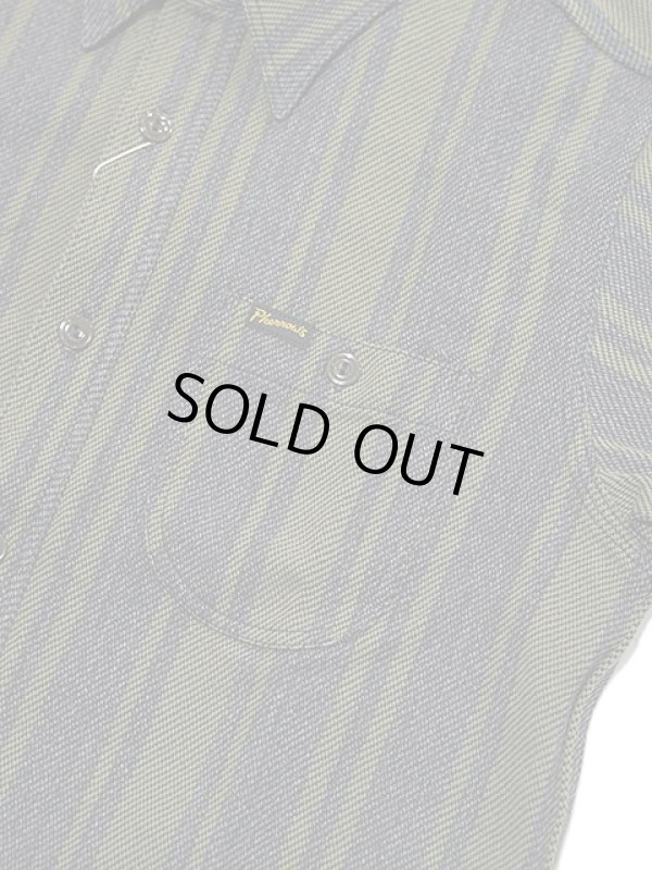 画像4: 【 Pherrow's（フェローズ） 】　ヘビーウェイトフランネルチェックシャツ　[ BLACK x OLIVE ]