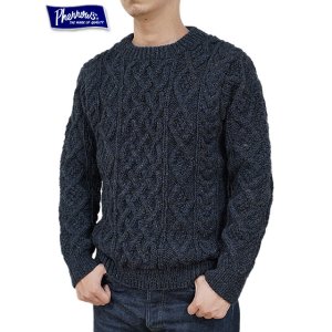 画像: 【 Pherrow's（フェローズ） 】　ローゲージケーブルニットセーター　[ Hand Knitting Sweater Cable Pattern ]