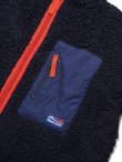 画像4: 【 Pherrow's（フェローズ） 】　ロングパイルフリースジャケット　[ LONG PILE FLEECE JACKET ] [ NAVY ]