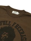 画像3: 【 メール便可 】 【 FREE RAGE x Lua 】　別注プリントTシャツ 　[ Hendrix x Era ] [ BROWN ]