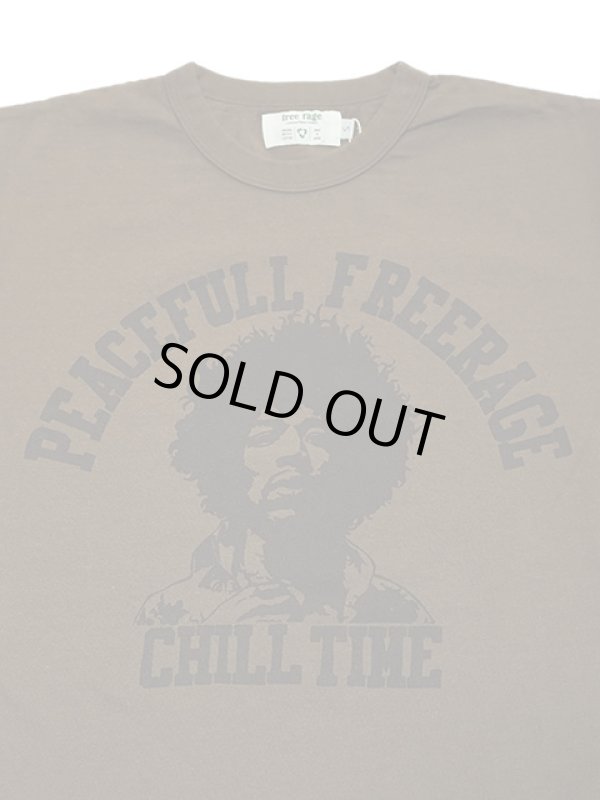 画像4: 【 メール便可 】 【 FREE RAGE x Lua 】　別注プリントTシャツ 　[ Hendrix x Era ] [ BROWN ]