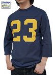 画像1: 【 メール便可 】 【 FREE RAGE（フリーレイジ） 】　Football Tee [ 23 ] [ NAVY ]