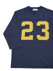 画像3: 【 メール便可 】 【 FREE RAGE（フリーレイジ） 】　Football Tee [ 23 ] [ NAVY ]