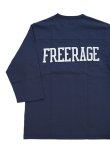 画像4: 【 メール便可 】 【 FREE RAGE（フリーレイジ） 】　Football Tee [ 23 ] [ NAVY ]