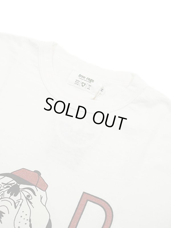 画像3: 【 FREE RAGE 】　プリント長袖Tシャツ 　[ Bulldog ] [ WHITE ] 【 メール便可 】