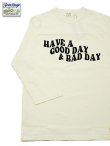 画像1: 【 メール便可 】 【 FREE RAGE（フリーレイジ） 】　Football Tee [ HAVE A GOOD DAY & BAD DAY ] [ WHITE ]