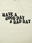 画像4: 【 メール便可 】 【 FREE RAGE（フリーレイジ） 】　Football Tee [ HAVE A GOOD DAY & BAD DAY ] [ WHITE ]