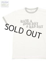 画像: 【 FREE RAGE 】　リンガープリントTシャツ [ HAVE A GOOD DAY & BAD DAY ] [ WHITE x GREEN ] 【 メール便可 】