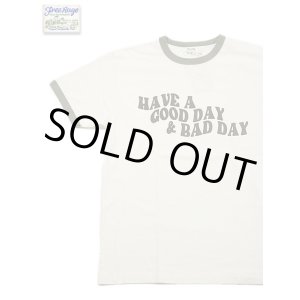 画像: 【 FREE RAGE 】　リンガープリントTシャツ [ HAVE A GOOD DAY & BAD DAY ] [ WHITE x GREEN ] 【 メール便可 】