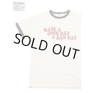 画像: 【 FREE RAGE 】　リンガープリントTシャツ [ HAVE A GOOD DAY & BAD DAY ] [ WHITE x NAVY ] 【 メール便可 】